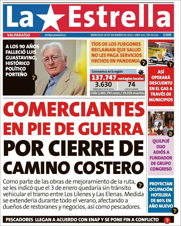 Portada de Estrella de Valparaiso (Chile)