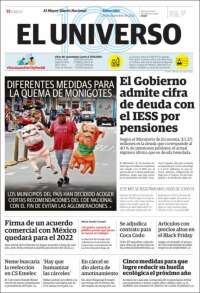 Portada de El Universo - Ecuador (Ecuador)
