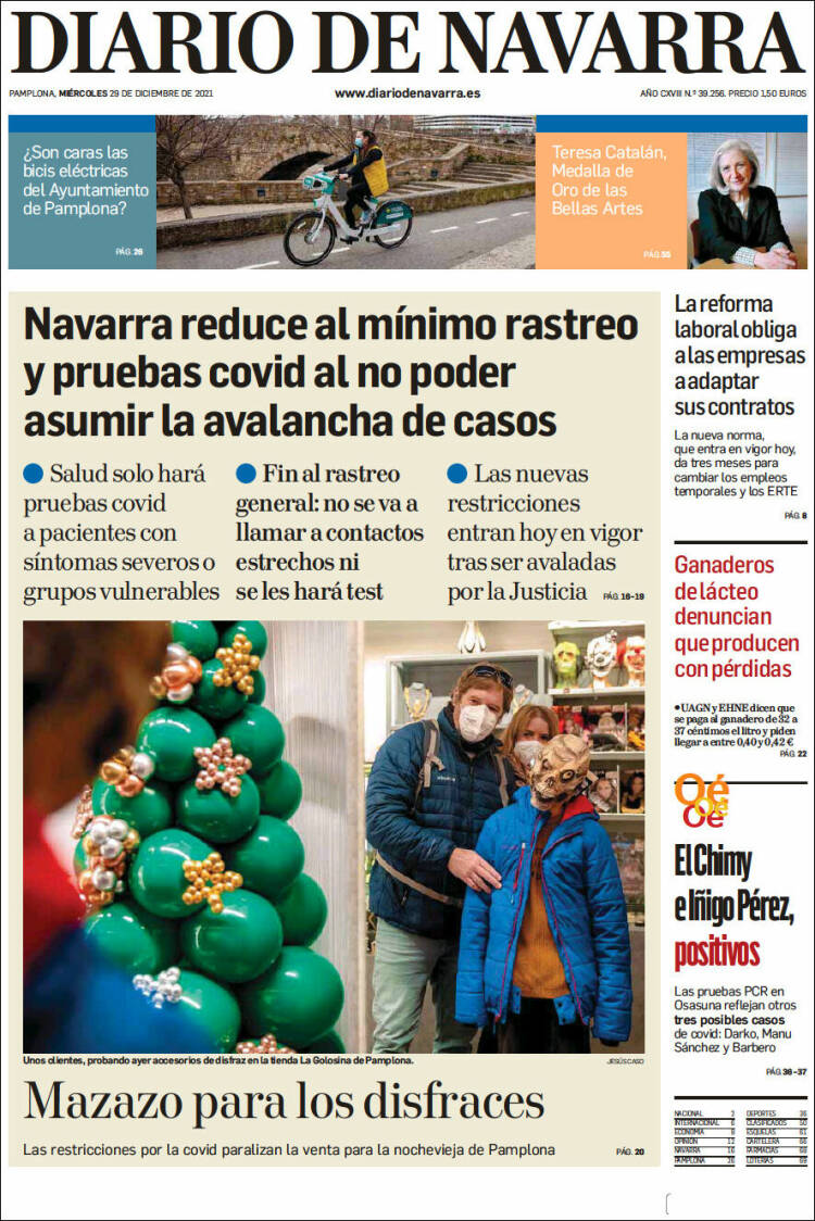 Portada de Diario de Navarra (Spain)