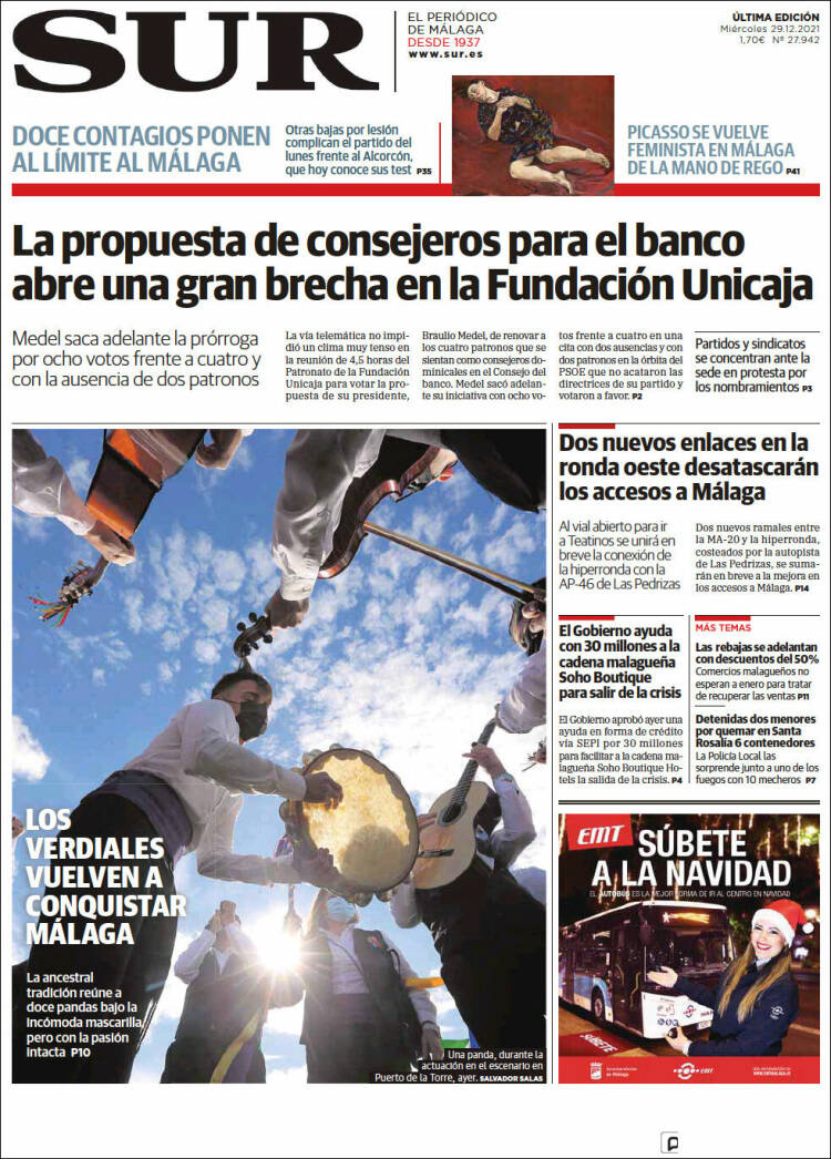 Portada de Diario el Sur (Spain)