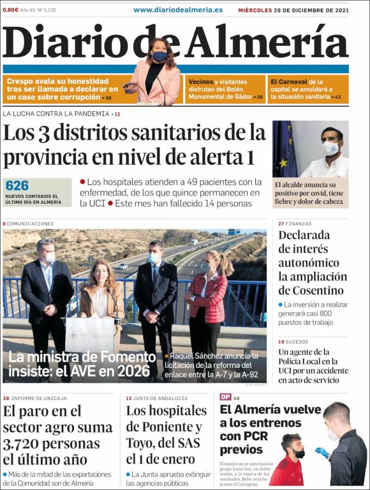 Portada de Diario de Almería (Spain)