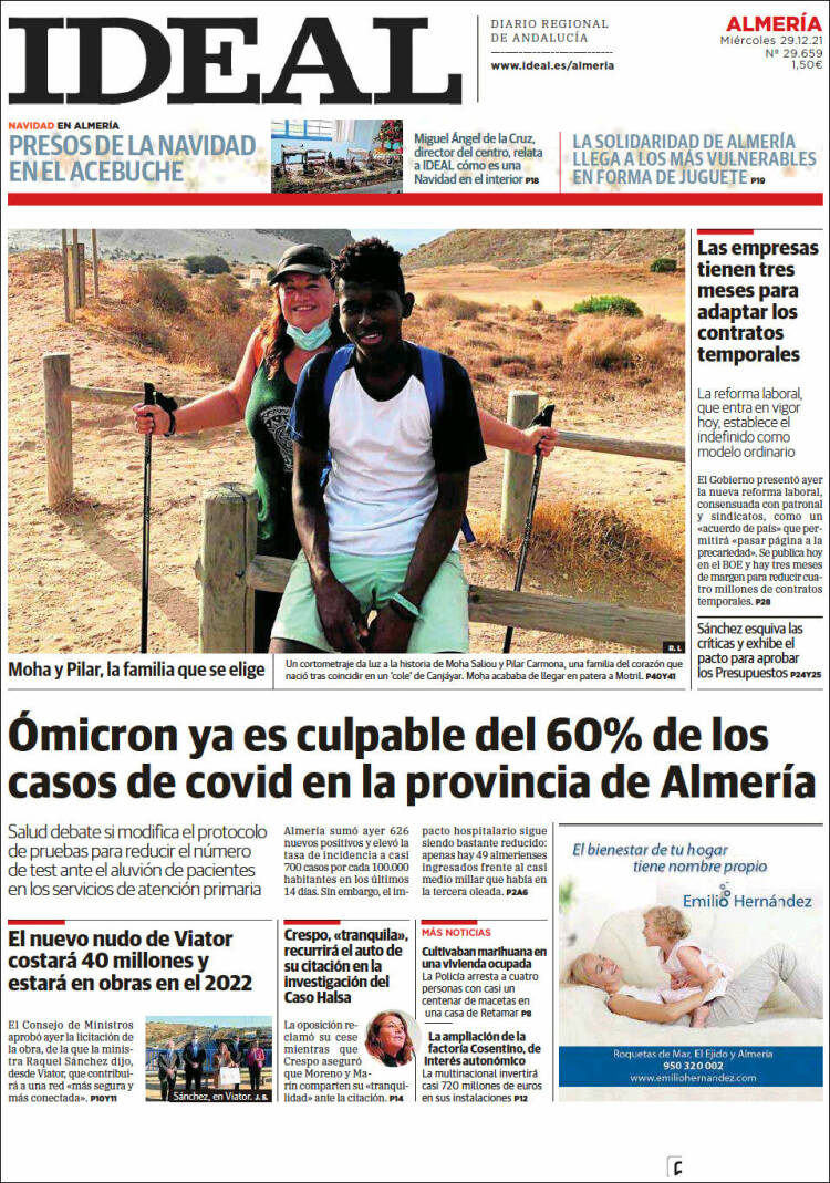 Portada de Ideal Almeria (Spain)