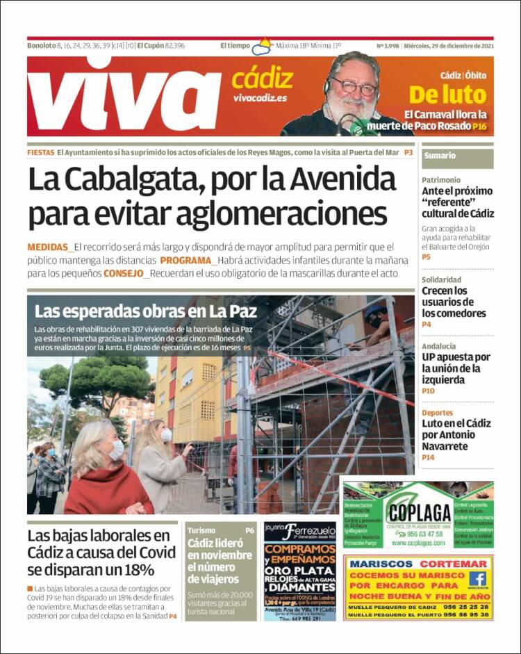 Portada de Información - Cadiz (Spain)