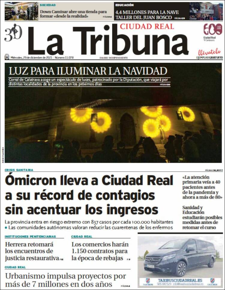 Portada de La Tribuna de Ciudad Real (Spain)