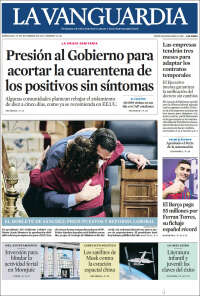 Portada de La Vanguardia (España)