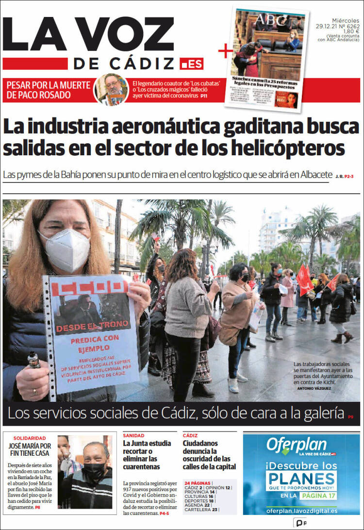 Portada de La Voz de Cádiz (Spain)