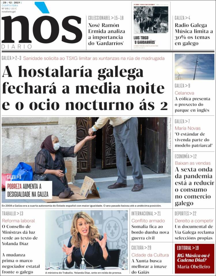 Portada de Nòs Diario (Spain)