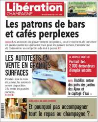 Portada de Libération Champagne (Francia)