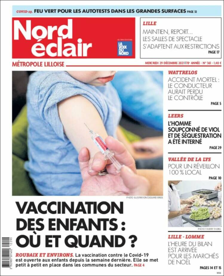 Portada de Nord Éclair (Francia)