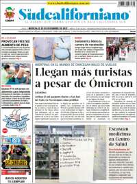 Portada de El Sudcaliforniano (M&eacute;xico)