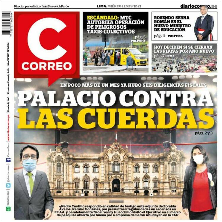 Portada de Diario Correo (Per&uacute;)