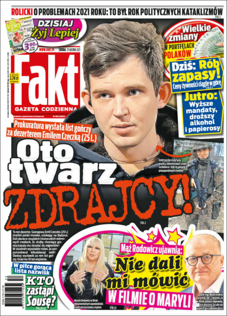 Portada de Fakt (Polonia)