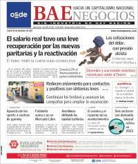Portada de Buenos Aires Económico (Argentina)