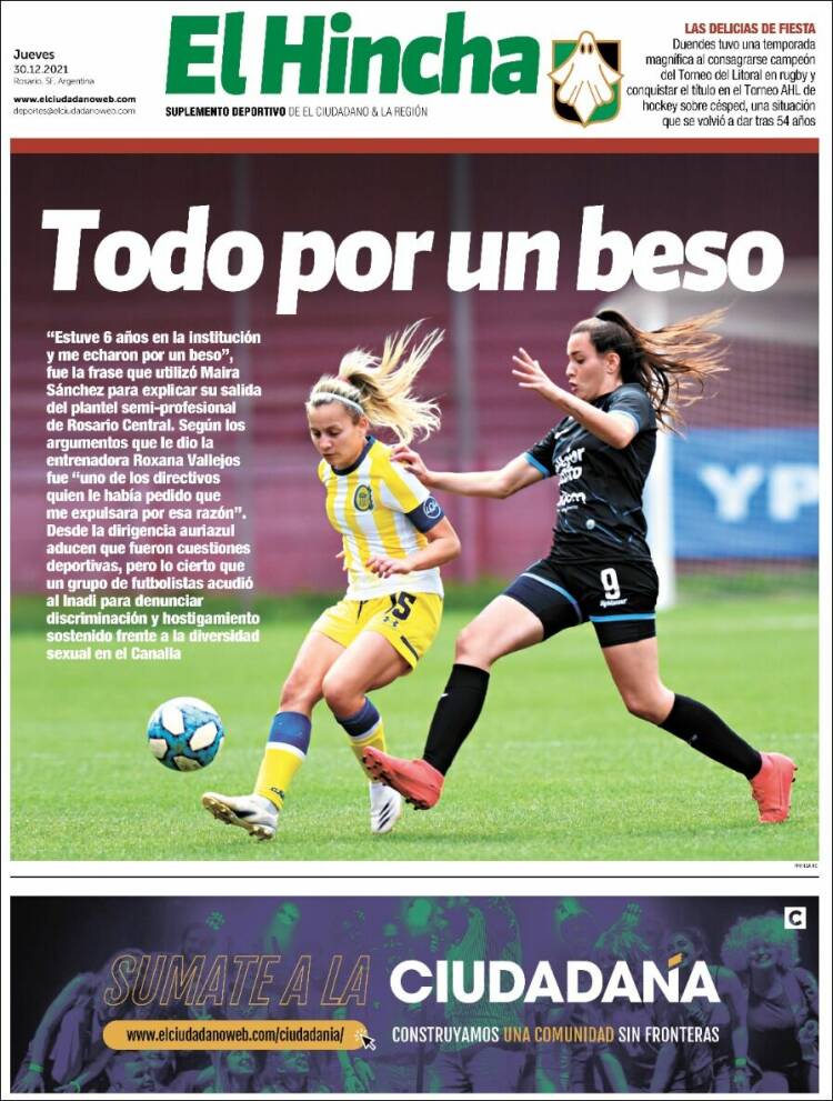 Portada de El Hincha (Argentina)