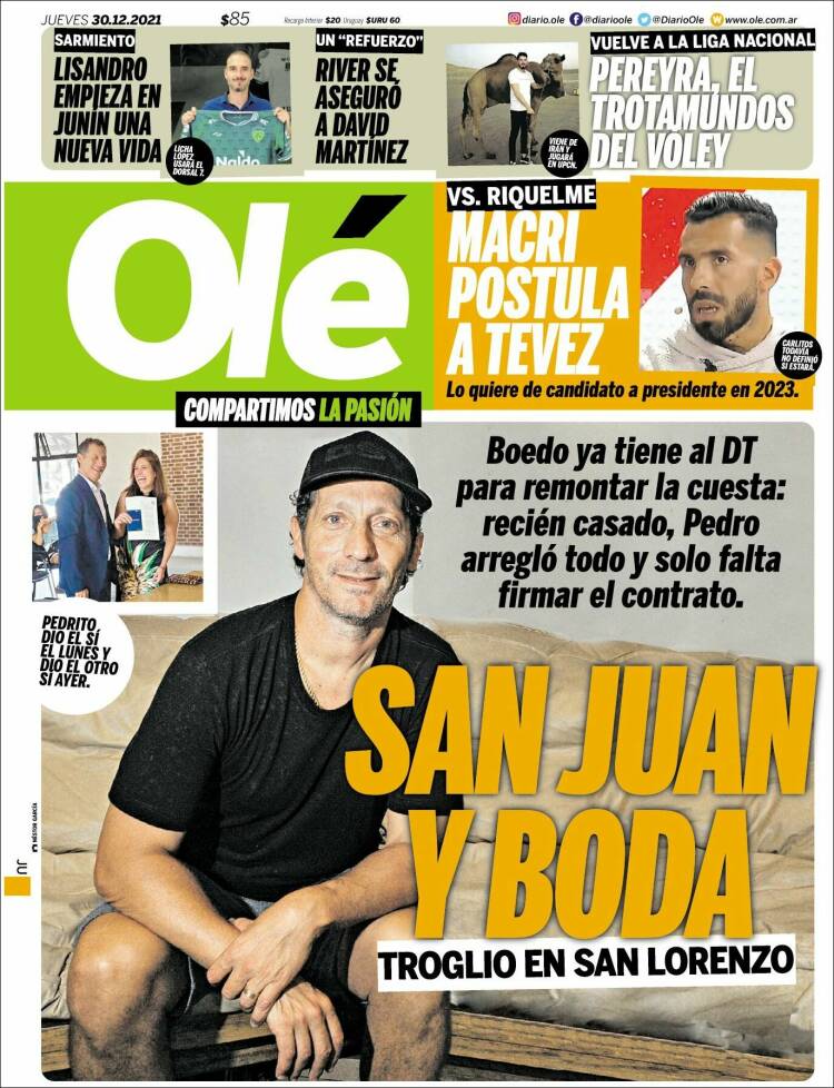 Portada de Olé (Argentina)