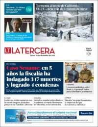 Portada de La Tercera (Chile)