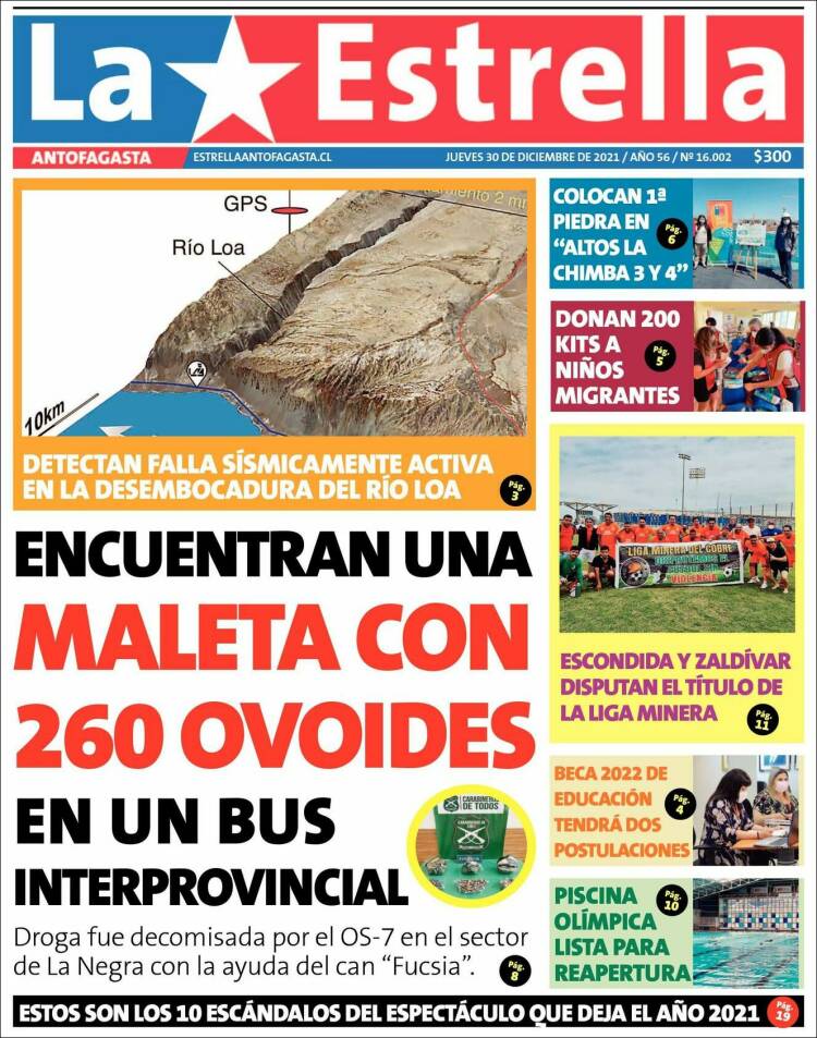 Portada de La Estrella del Norte (Chile)