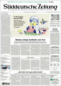 Portada de Sueddeutsche (Alemania)