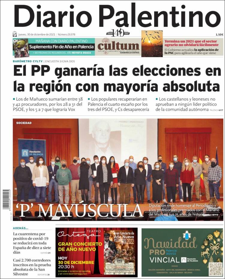 Portada de Diario Palentino (España)