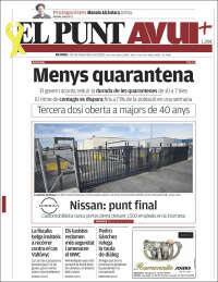 Portada de El Punt Avui (España)