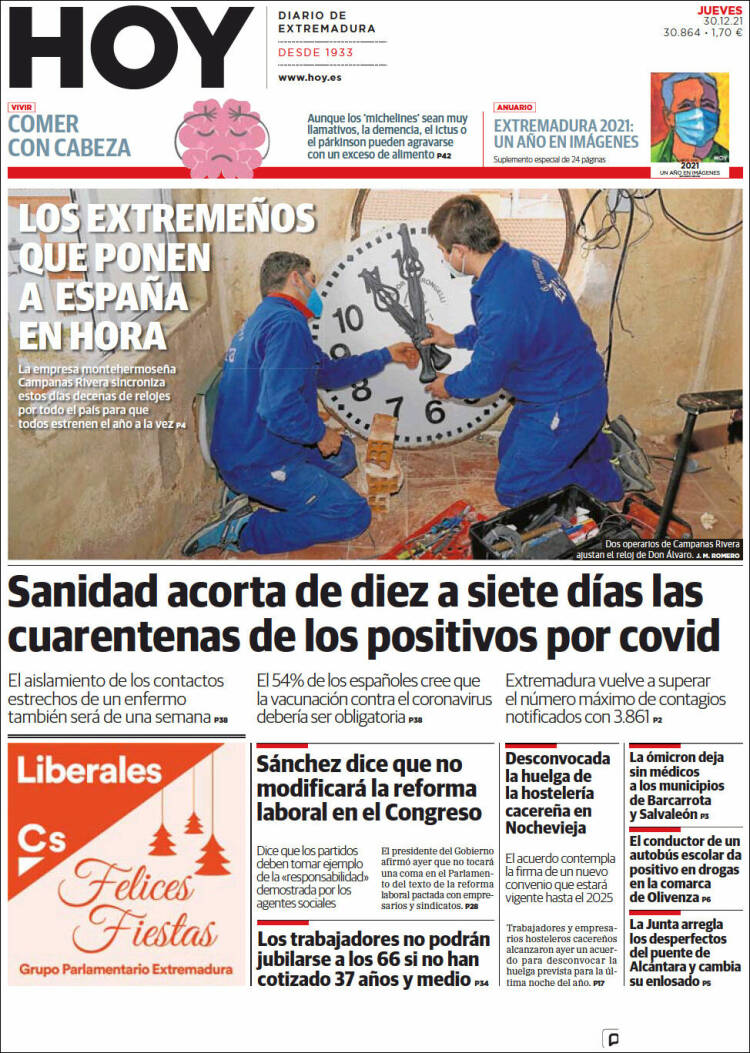 Portada de Hoy - Badajoz (España)