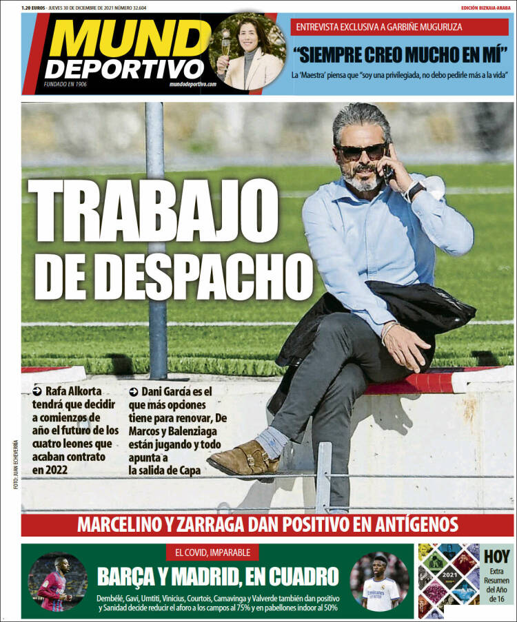 Portada de Mundo Deportivo Bizkaia (España)