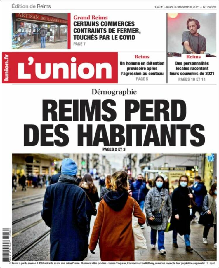 Portada de L'Union (Francia)