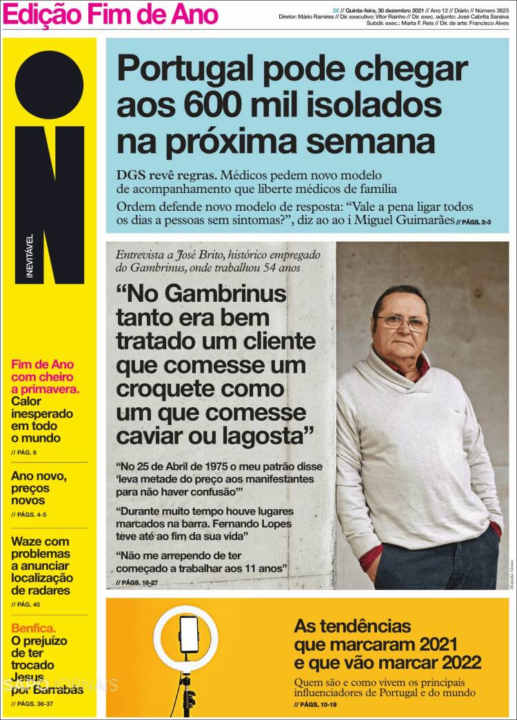 Portada de I - informação (Portugal)