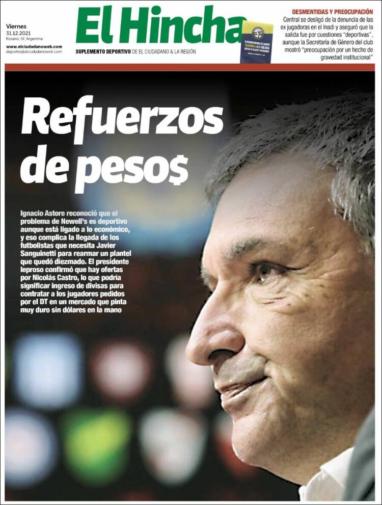 Portada de El Hincha (Argentina)