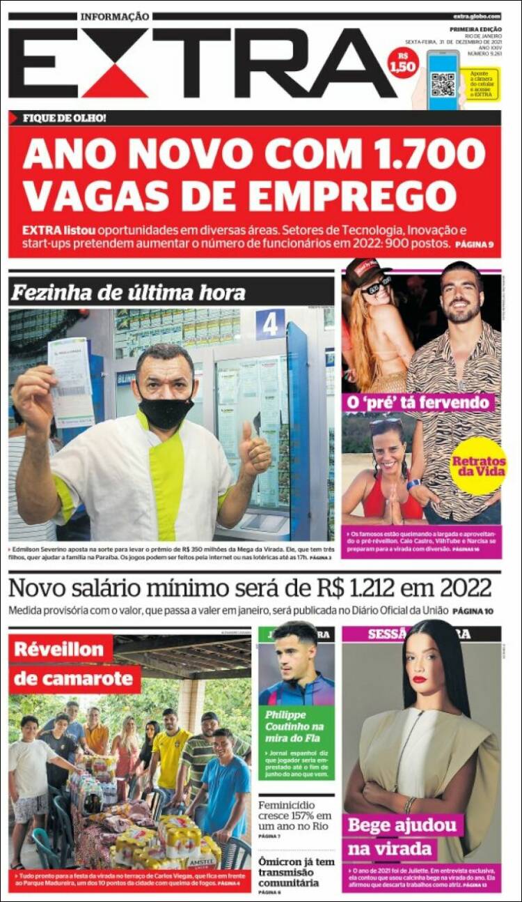 Portada de Extra (Brasil)