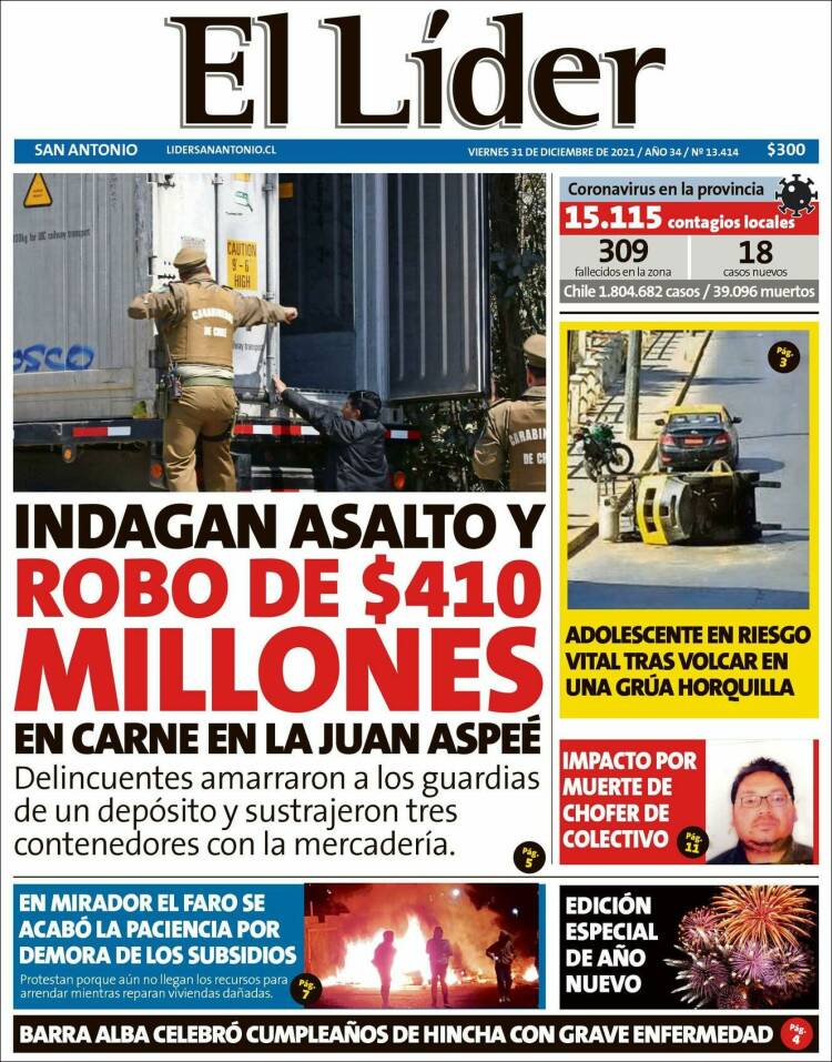 Portada de Lider de San Antonio (Chile)
