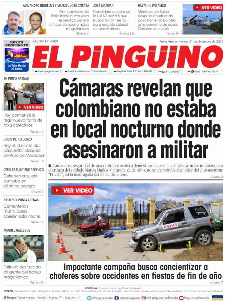 Portada de El Pingüino (Chile)