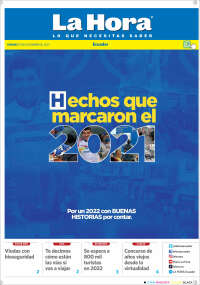 Portada de La Hora - Ecuador (Ecuador)