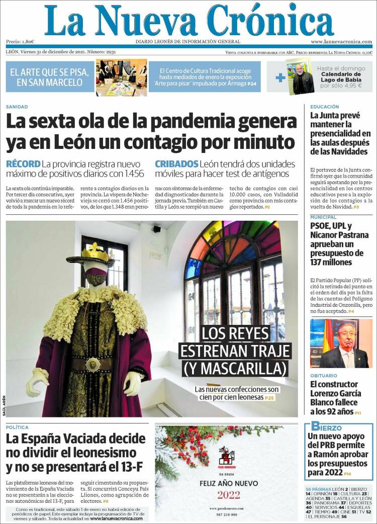 Portada de La Nueva Crónica (España)