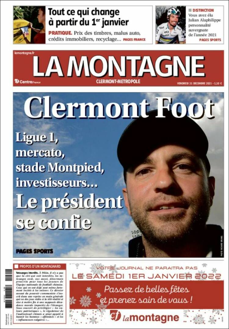Portada de La Montagne (Francia)