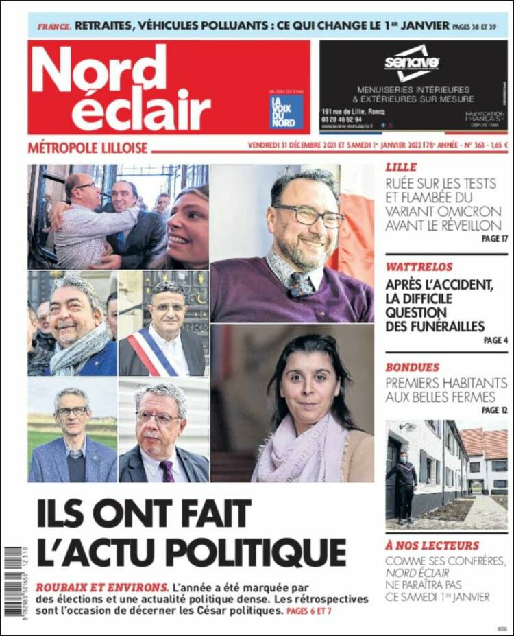 Portada de Nord Éclair (Francia)