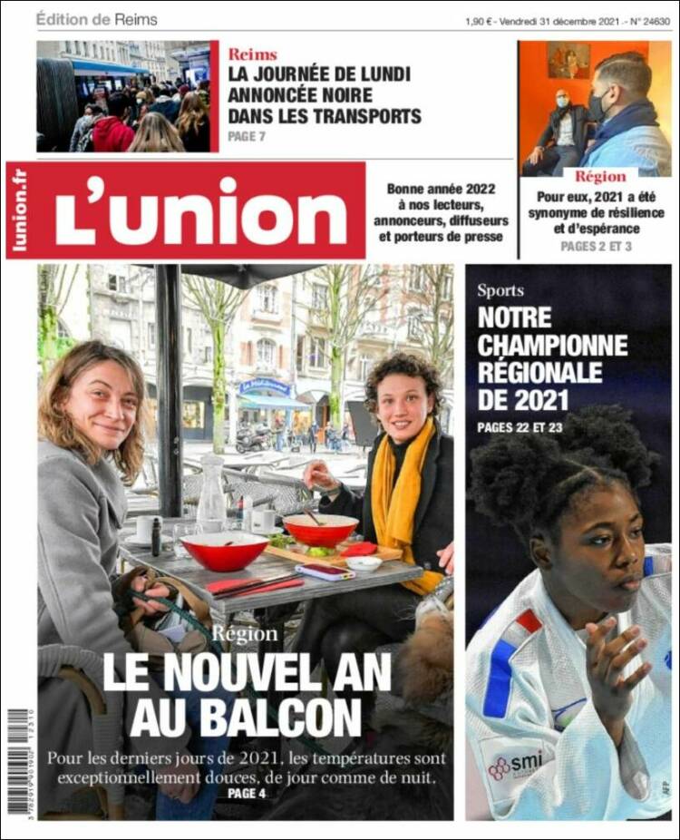 Portada de L'Union (Francia)
