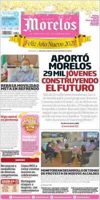 Portada de Diario de Morelos (México)