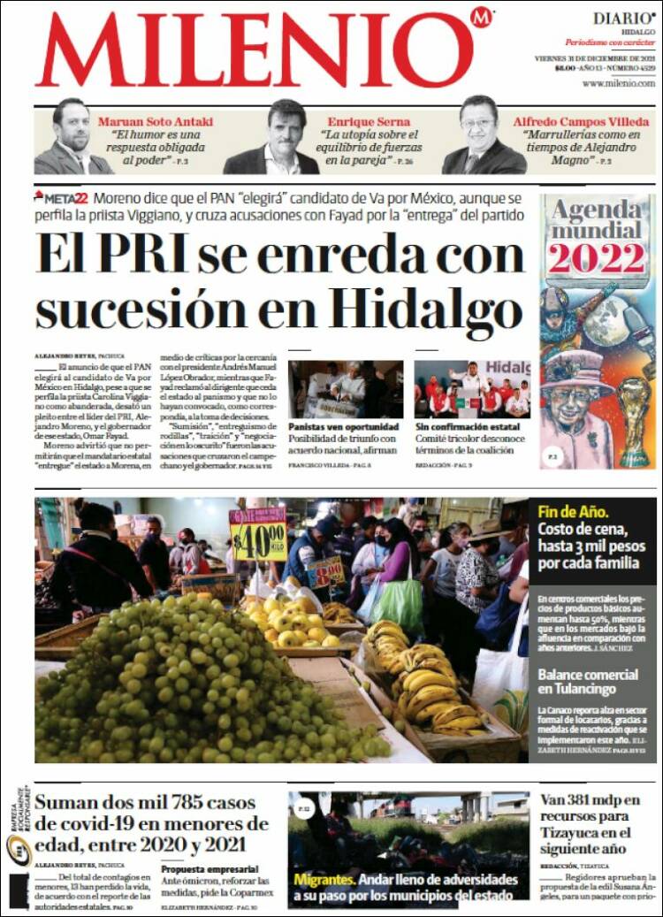 Portada de Milenio de Hidalgo (México)