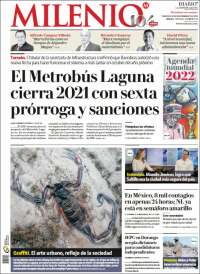 Portada de Milenio - Laguna (México)