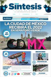 Portada de Síntesis Nacional (México)