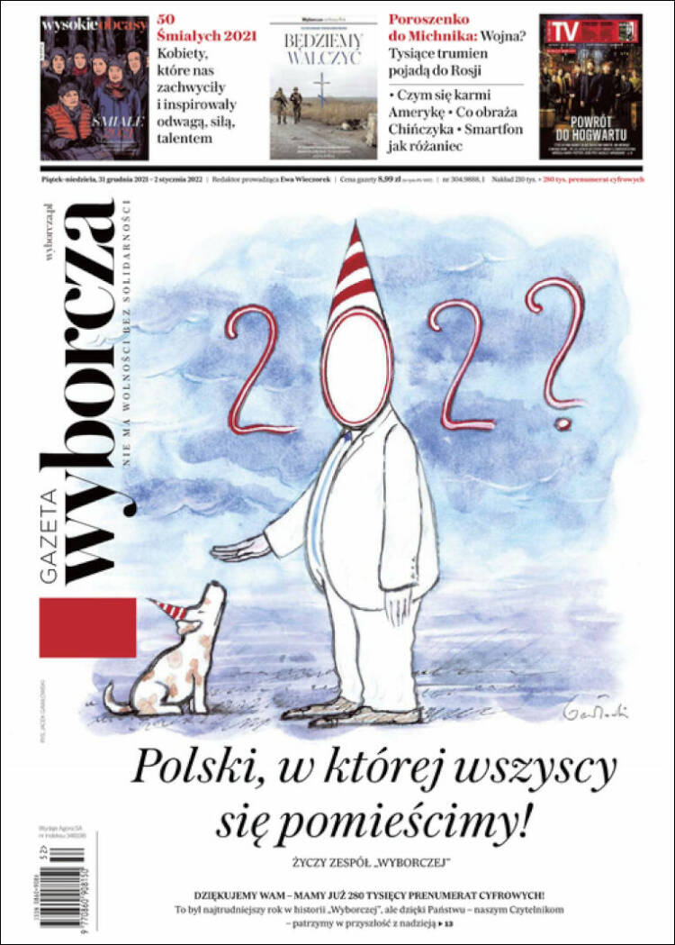 Portada de Gazeta Wyborcza (Polonia)