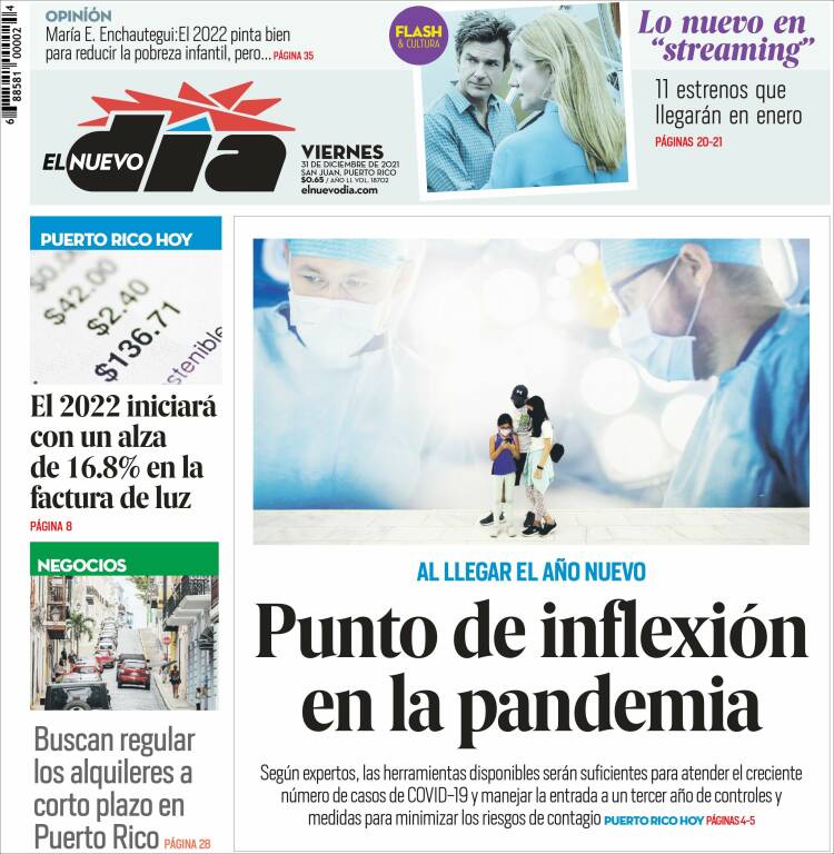 Portada de El Nuevo Día (Puerto Rico)