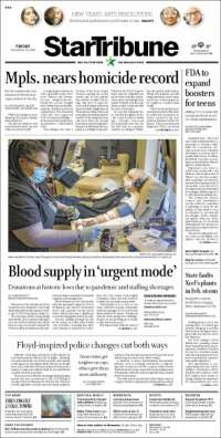 Portada de Star Tribune (USA)