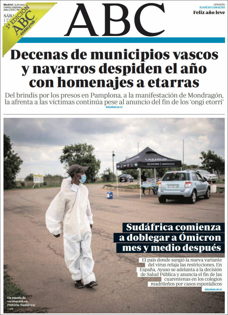 Portada de ABC (España)