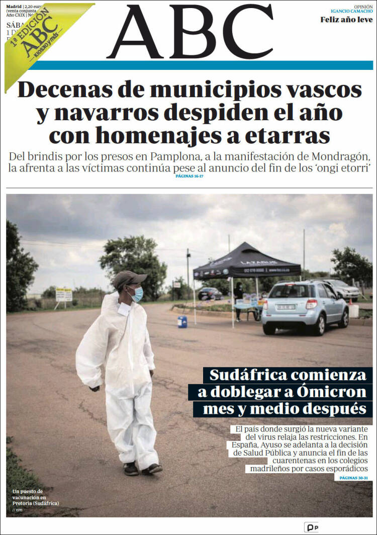 Portada de ABC - Sevilla (España)