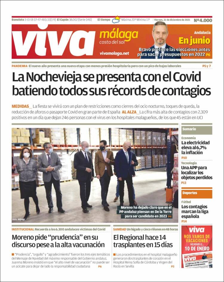 Portada de Viva Málaga (España)