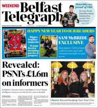 Portada de Belfast Telegraph (Reino Unido)