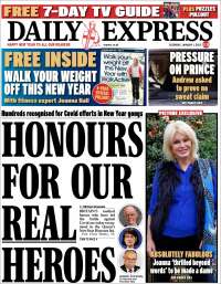 Portada de Daily Express (Reino Unido)