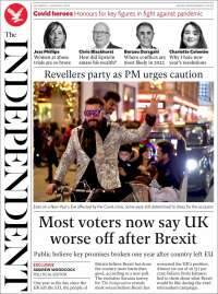 Portada de The Independent (Reino Unido)